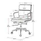 High Back Meeting, Executive Chair, Black PU - thegoodchairs