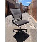 Humanscale Liberty - Chair - Adjustable Arms - Black Base - Black Mesh - thegoodchairs