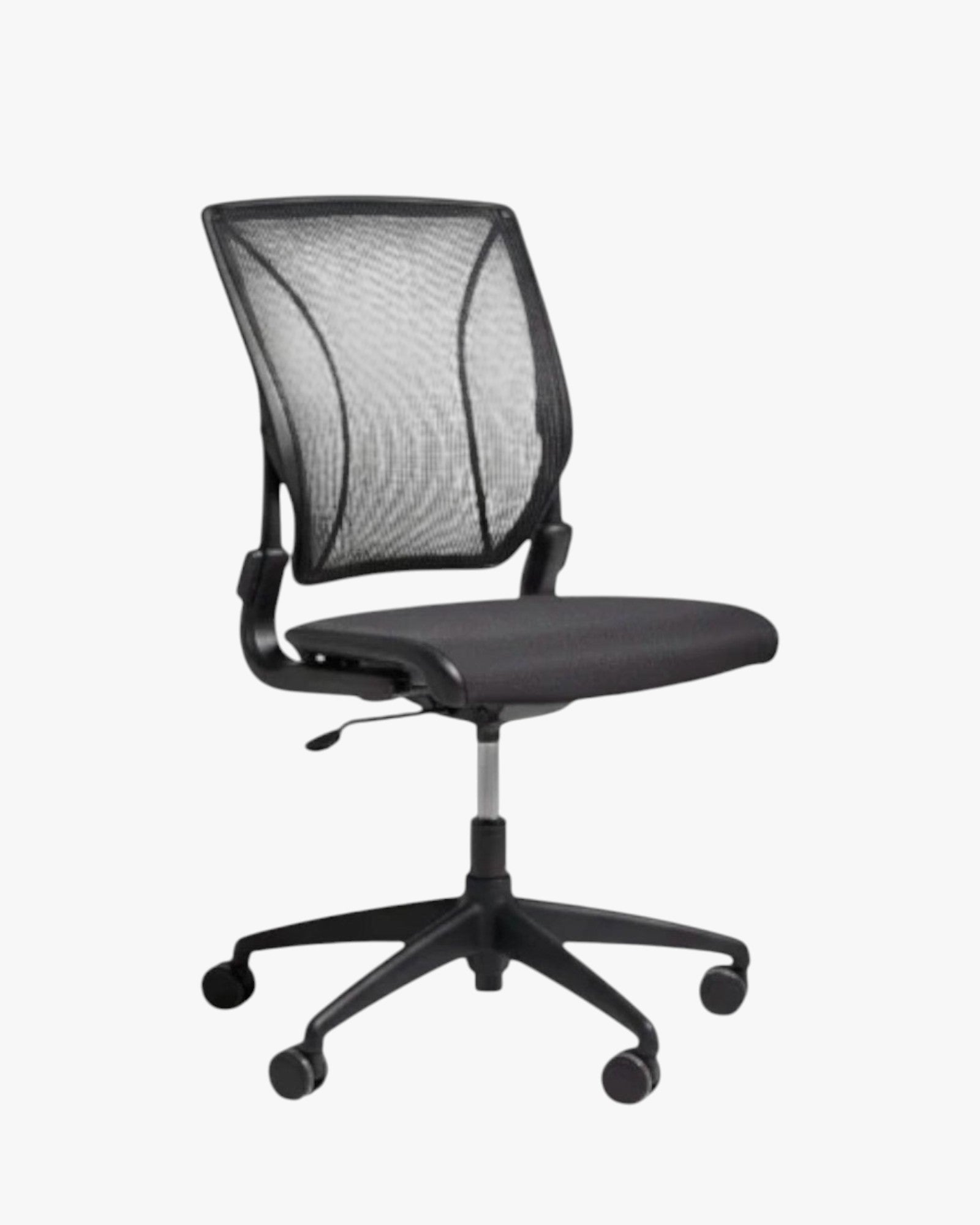 Humanscale Liberty - Chair - Adjustable Arms - Black Base - Black Mesh - thegoodchairs