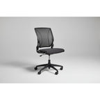 Humanscale Liberty - Chair - Adjustable Arms - Black Base - Black Mesh - thegoodchairs
