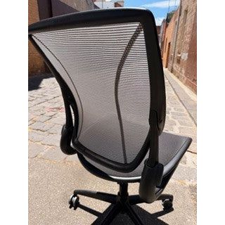 Humanscale Liberty - Chair - Adjustable Arms - Black Base - Black Mesh - thegoodchairs