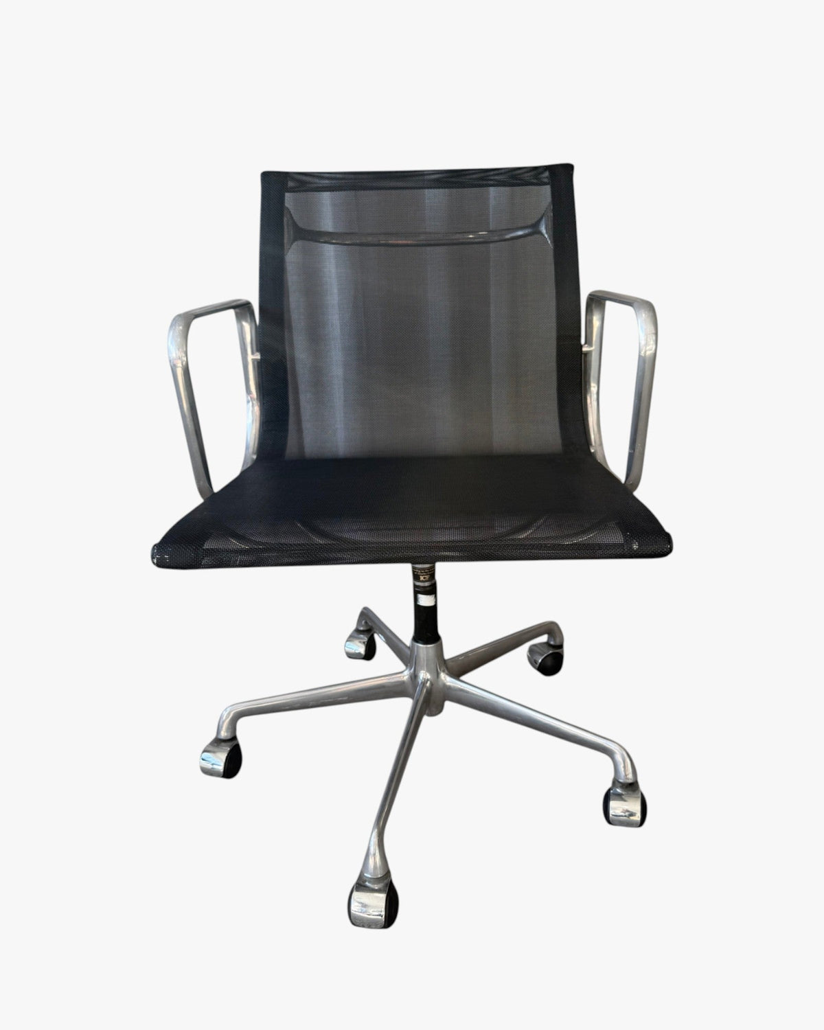 ICF Eames Aluminium Group Mesh Office Chair, Black, Mid-Back - thegoodchairs