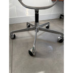 ICF Eames Aluminium Group Office Chair, White Mesh, Polished Aluminium - thegoodchairs