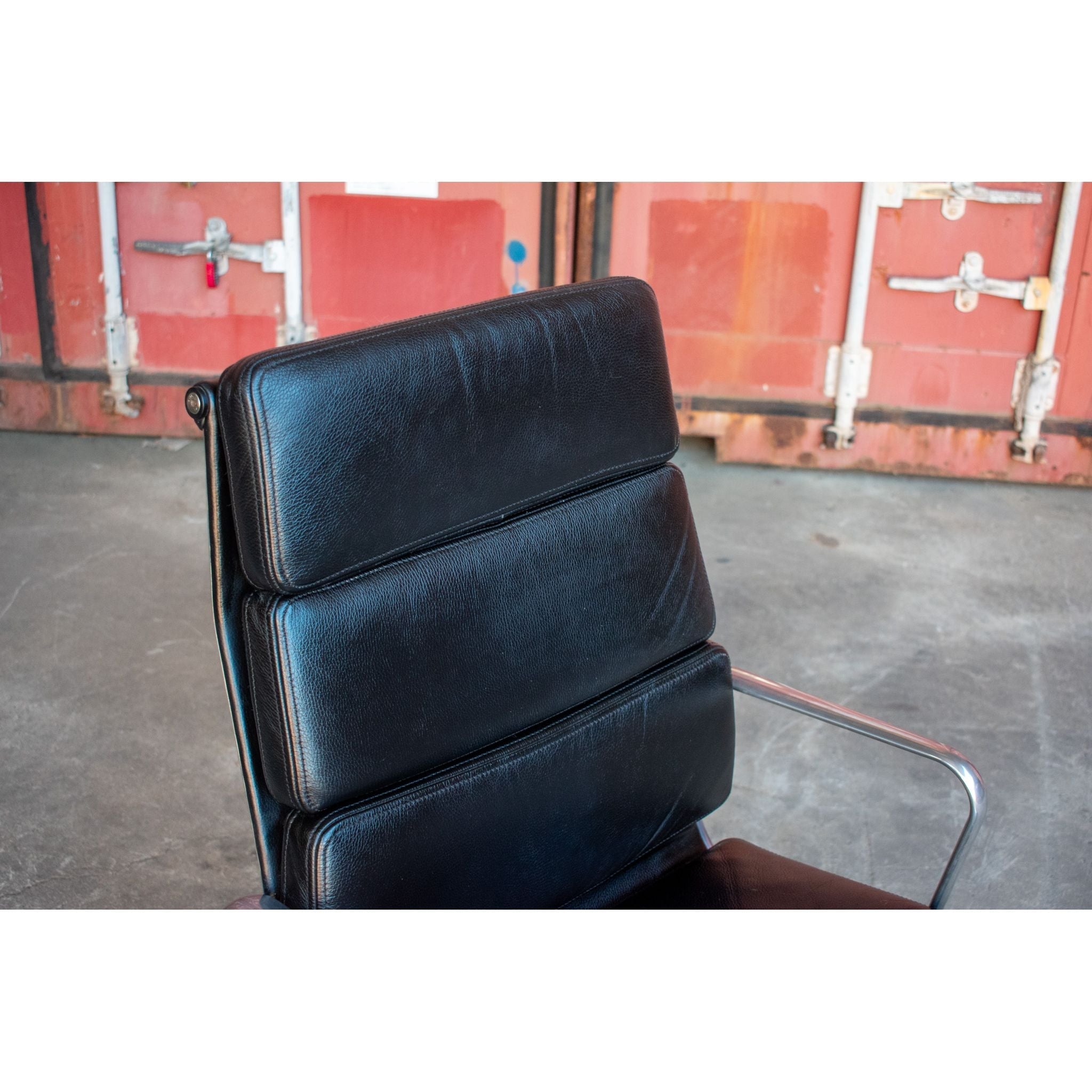 ICF Eames Soft Pad High-Back Office Chair, Black - thegoodchairs