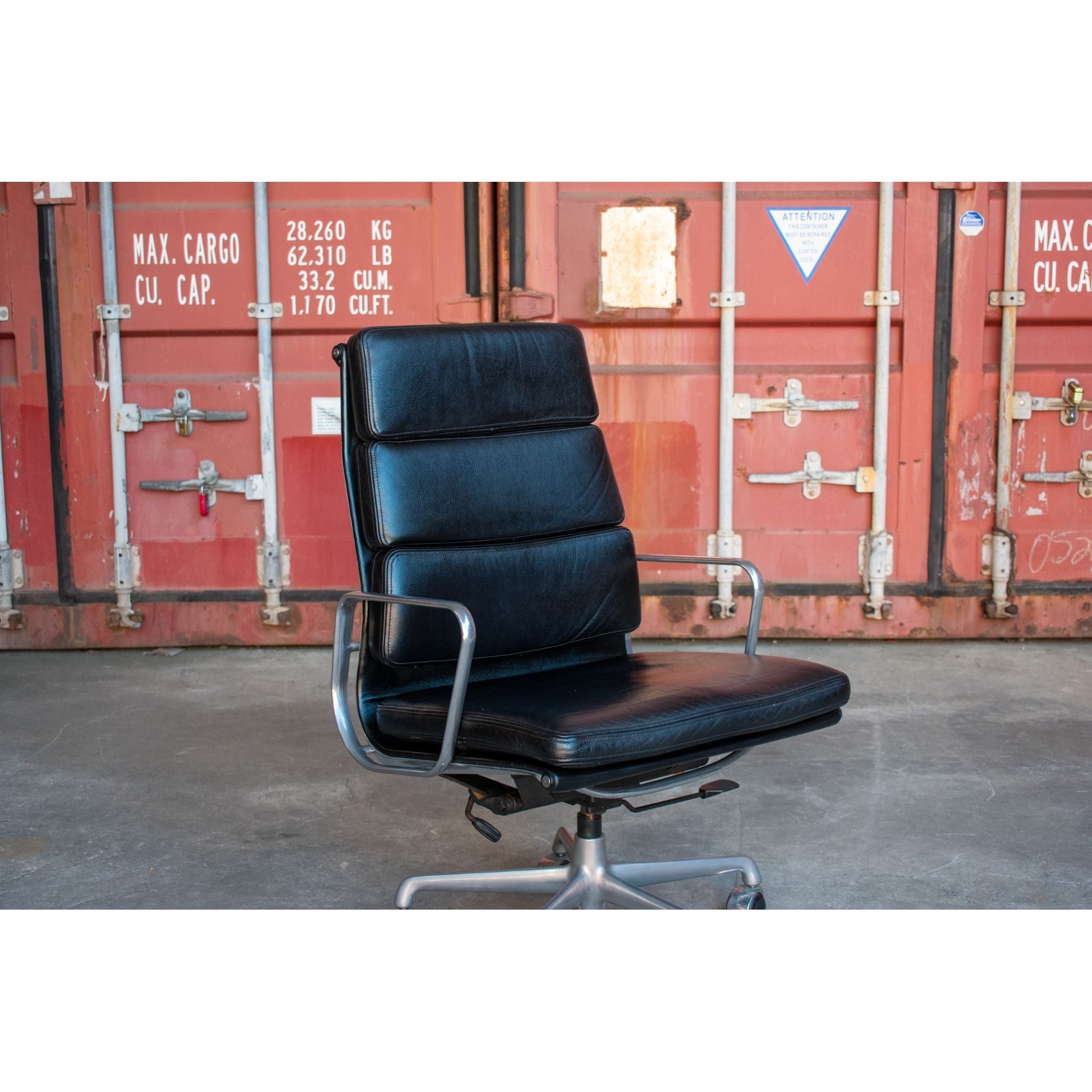 ICF Eames Soft Pad High-Back Office Chair, Black - thegoodchairs
