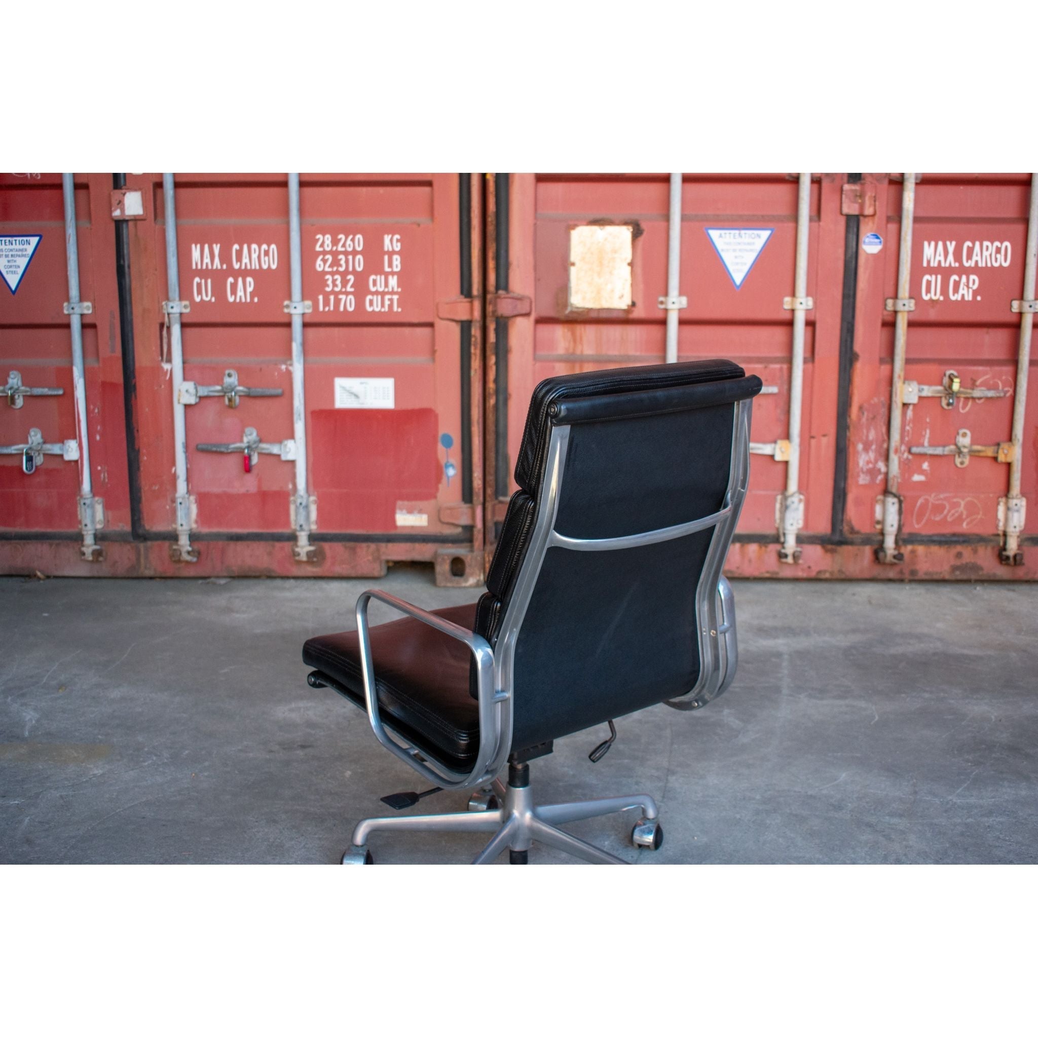 ICF Eames Soft Pad High-Back Office Chair, Black - thegoodchairs