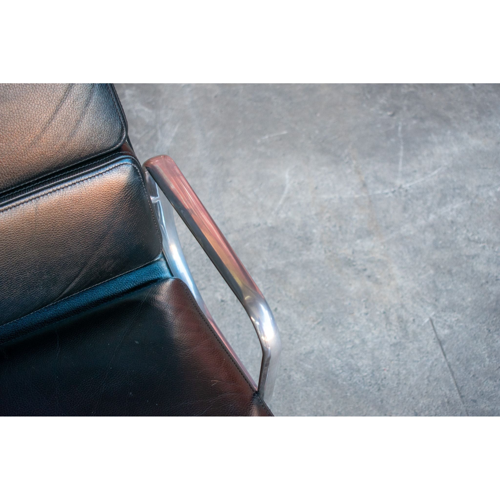 ICF Eames Soft Pad High-Back Office Chair, Black - thegoodchairs