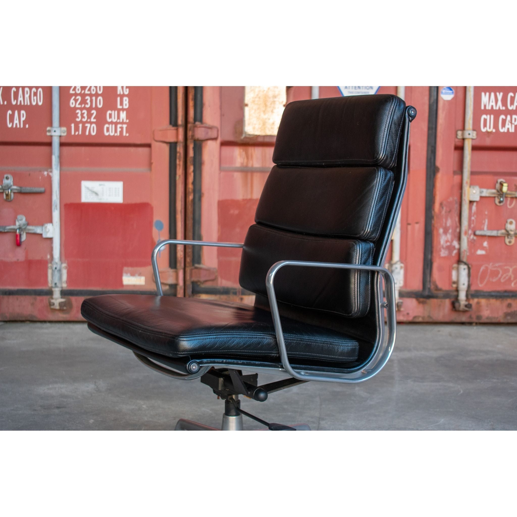 ICF Eames Soft Pad High-Back Office Chair, Black - thegoodchairs