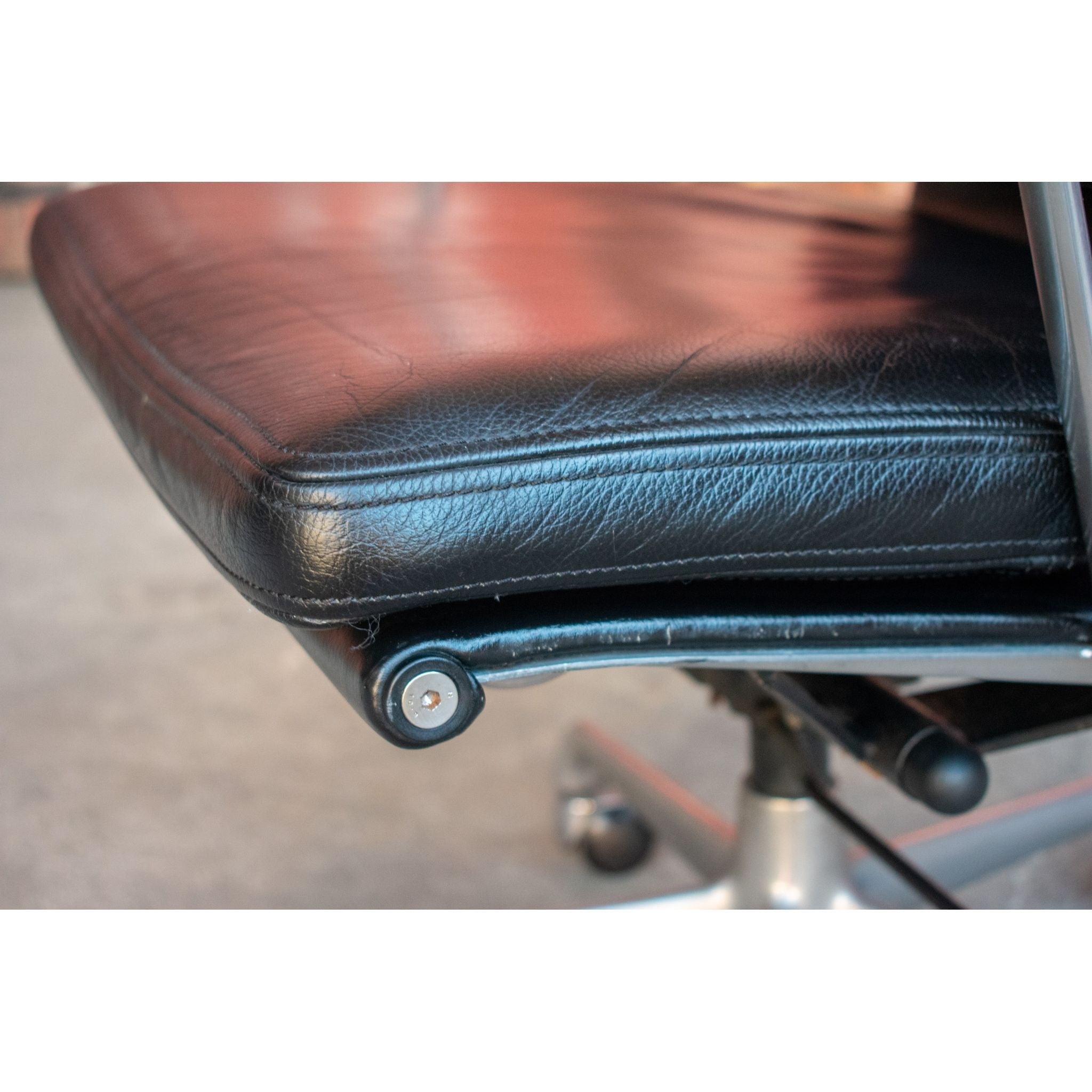ICF Eames Soft Pad High-Back Office Chair, Black - thegoodchairs