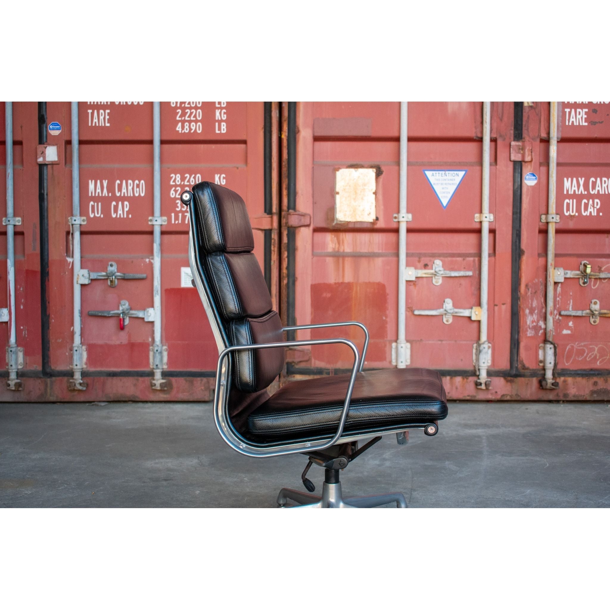 ICF Eames Soft Pad High-Back Office Chair, Black - thegoodchairs