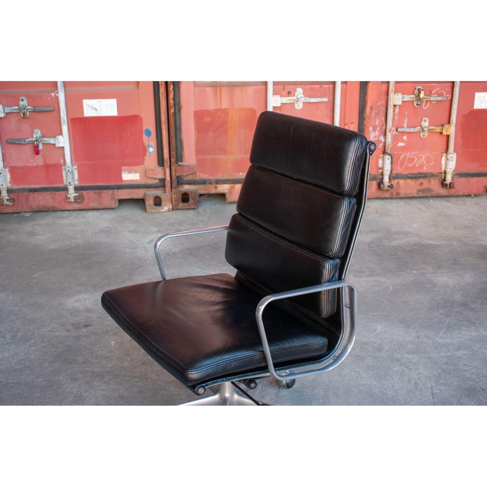 ICF Eames Soft Pad High-Back Office Chair, Black - thegoodchairs
