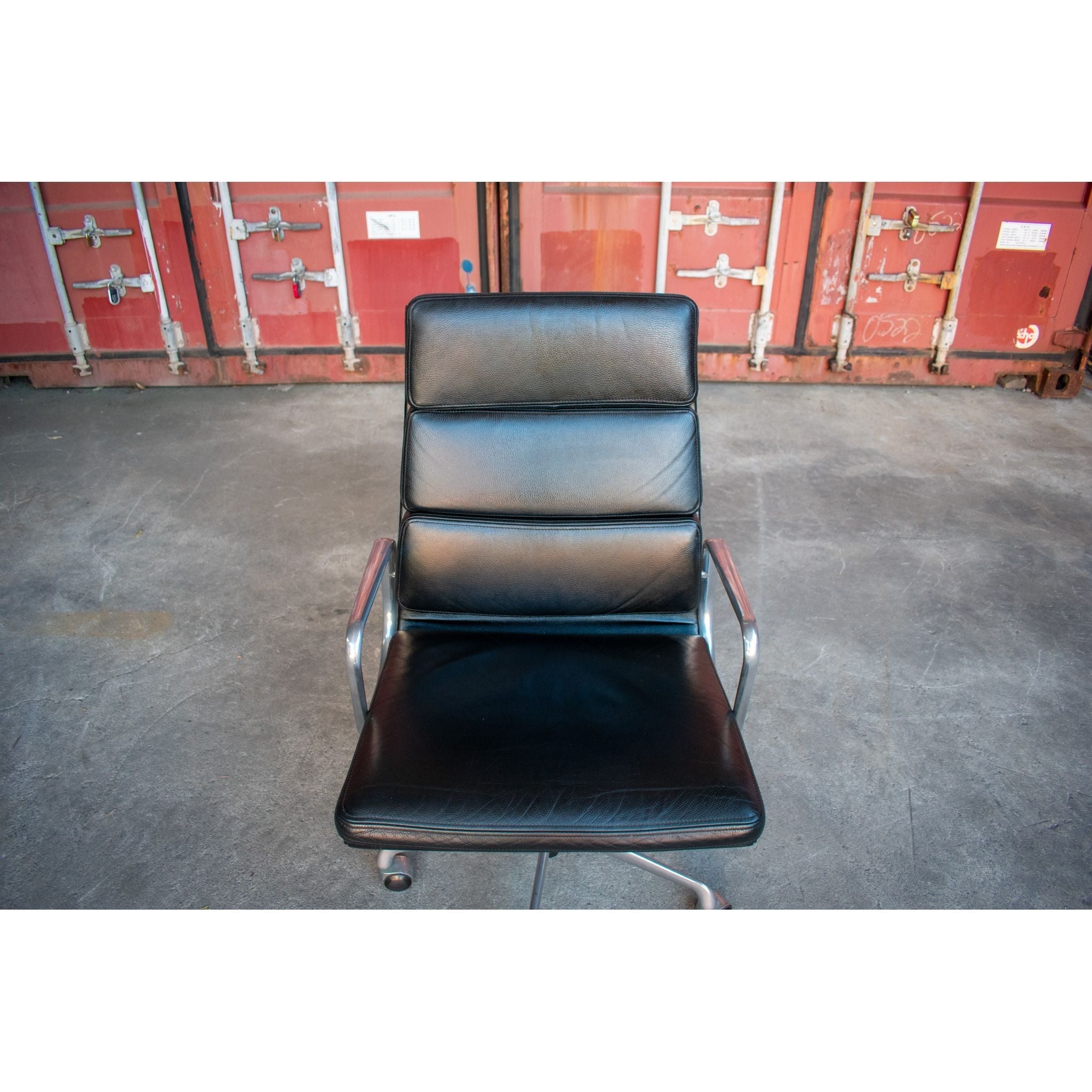 ICF Eames Soft Pad High-Back Office Chair, Black - thegoodchairs