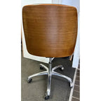 Italian Leather Office Chair, Bentwood, Brown - thegoodchairs
