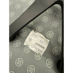 Jardan Mina Studio Chair, Blue Fabric, Black Metal Base - thegoodchairs