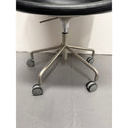 Lapalma Pass Easy Chair, Black Leather, 5 Star Castor Base - thegoodchairs
