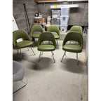 Knoll Saarinen Executive Side Chair by Eero Saarinen, Green, Set of 6