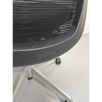 Okamura Baron Mesh Office Chair, Black, No Arms - thegoodchairs