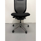 Okamura Baron Mesh Office Chair, Black, No Arms - thegoodchairs
