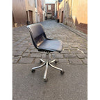 Osvaldo Borsani for Tecno Modus Chair – Dark Blue - thegoodchairs