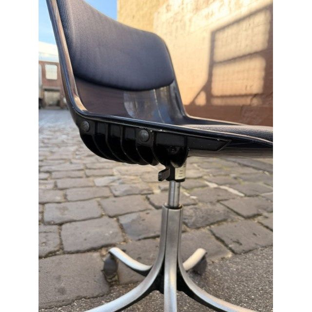 Osvaldo Borsani for Tecno Modus Chair – Dark Blue - thegoodchairs