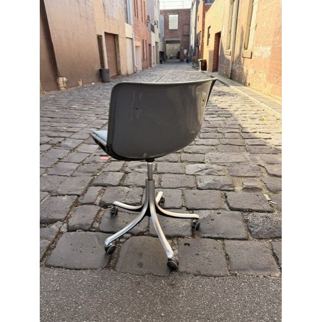 Osvaldo Borsani for Tecno Modus Chair – Mid Blue - thegoodchairs
