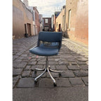 Osvaldo Borsani for Tecno Modus Chair – Mid Blue - thegoodchairs