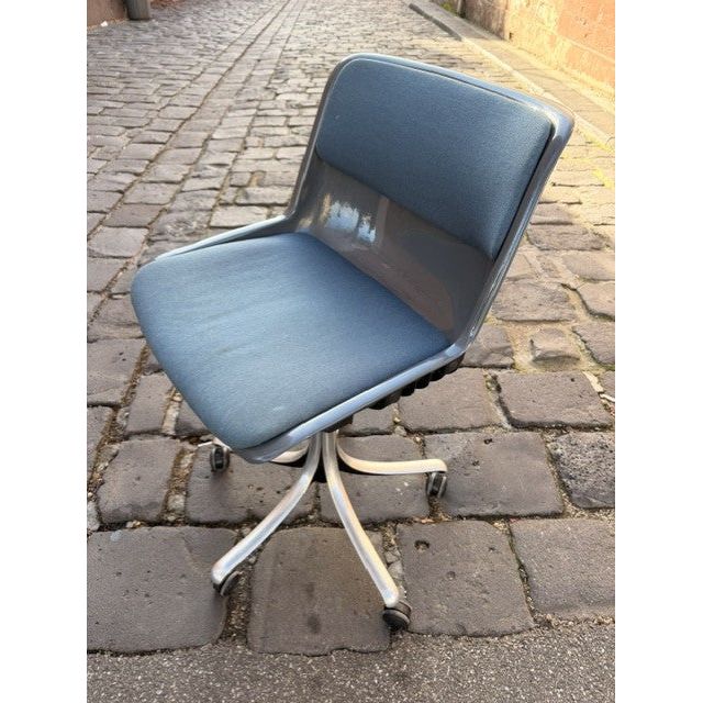 Osvaldo Borsani for Tecno Modus Chair – Mid Blue - thegoodchairs