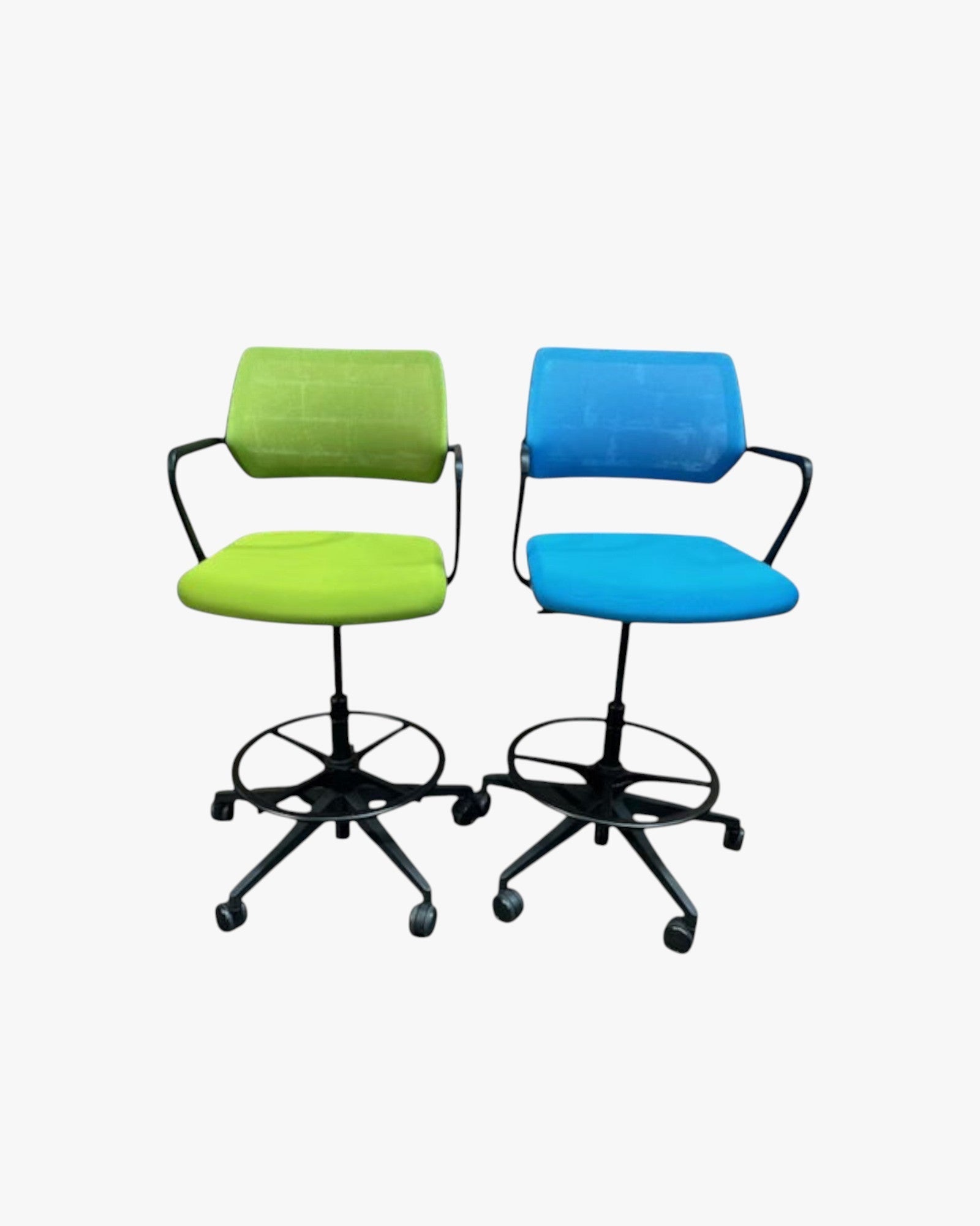 Steelcase Cobi - Drafting Stool with Foot Ring - thegoodchairs
