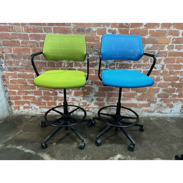 Steelcase Cobi - Drafting Stool with Foot Ring - thegoodchairs