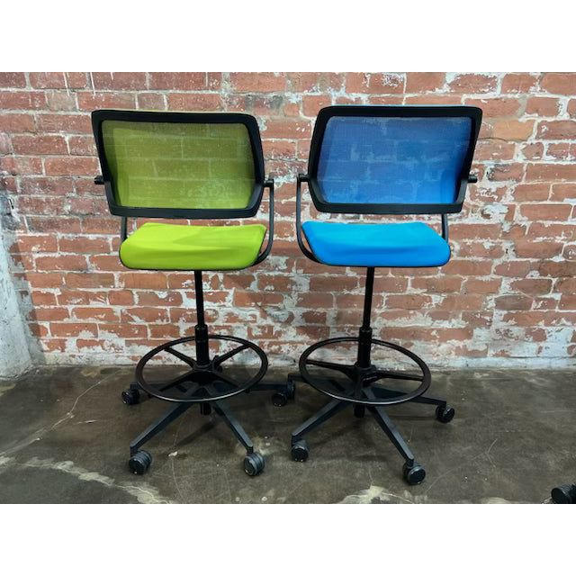 Steelcase Cobi - Drafting Stool with Foot Ring - thegoodchairs