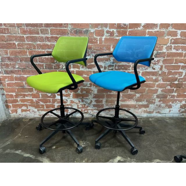 Steelcase Cobi - Drafting Stool with Foot Ring - thegoodchairs
