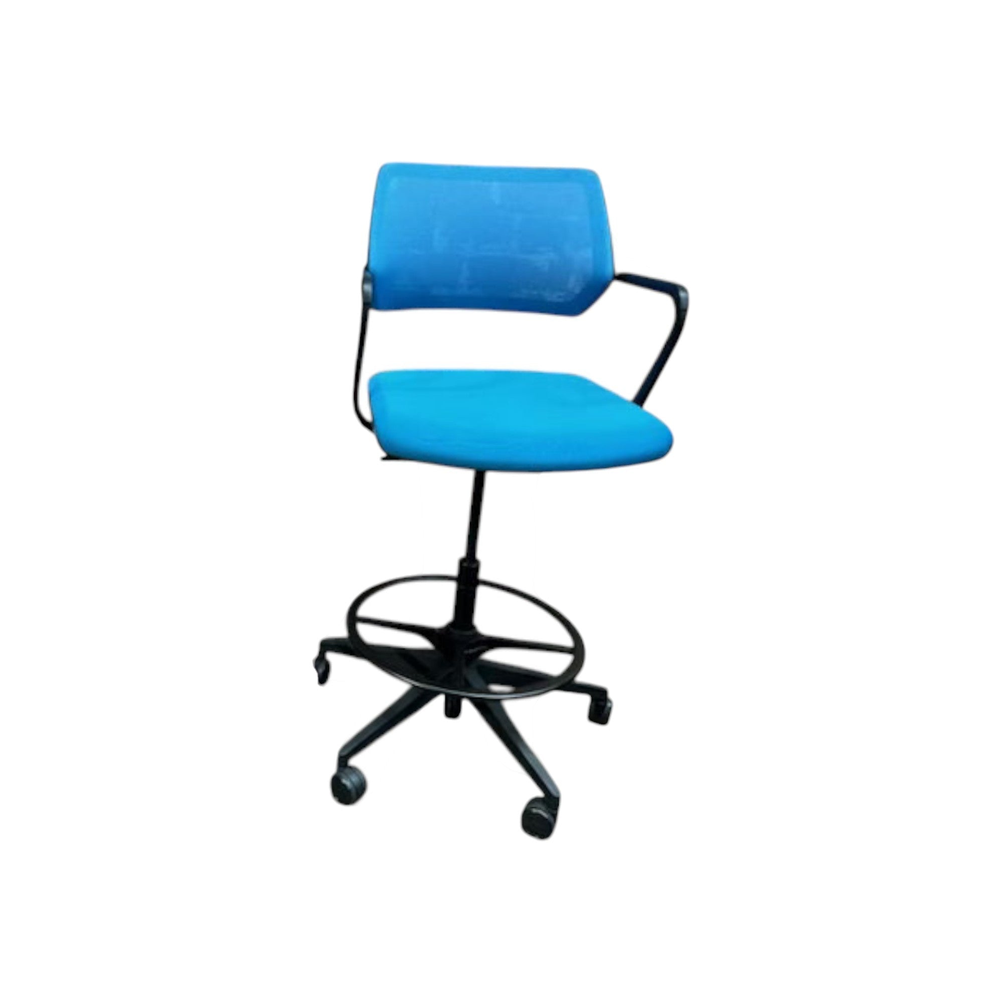 Steelcase Cobi - Drafting Stool with Foot Ring - thegoodchairs