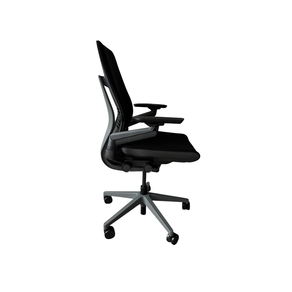 Steelcase Gesture Ergonomic Task Chair, Black, Fully Adjustable Arms - thegoodchairs
