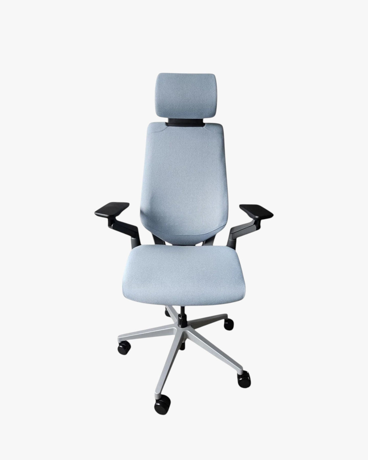 Steelcase Gesture Ergonomic Task Chair with Headrest, Blue - thegoodchairs