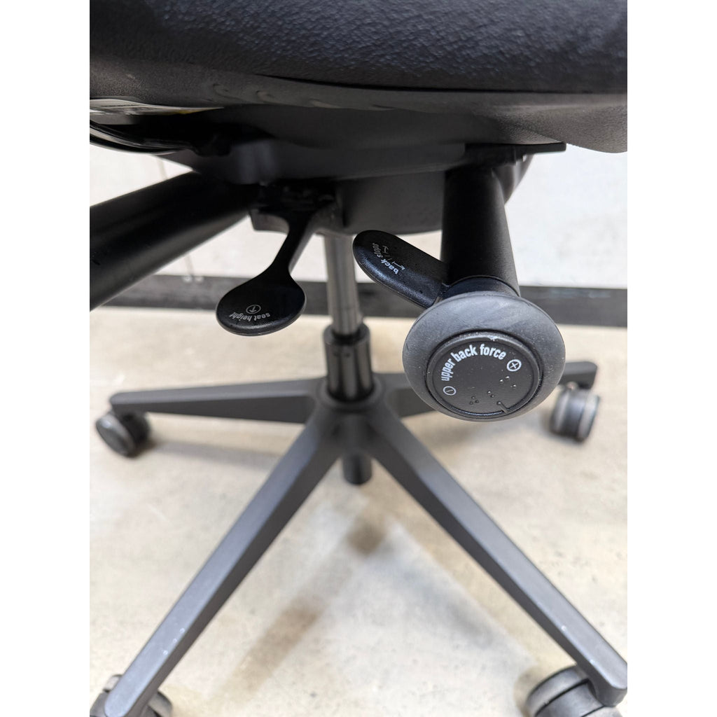 Steelcase Leap V2 Ergonomic Office Chair, Black, Armless - thegoodchairs