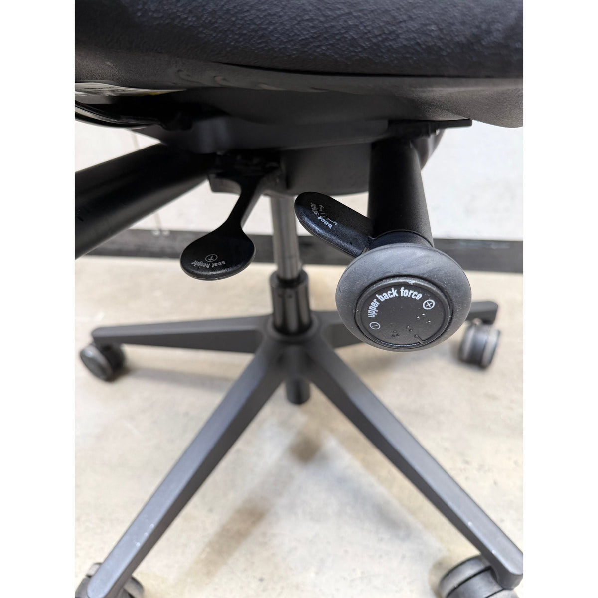 Steelcase Leap V2 Ergonomic Office Chair, Black, Armless - thegoodchairs
