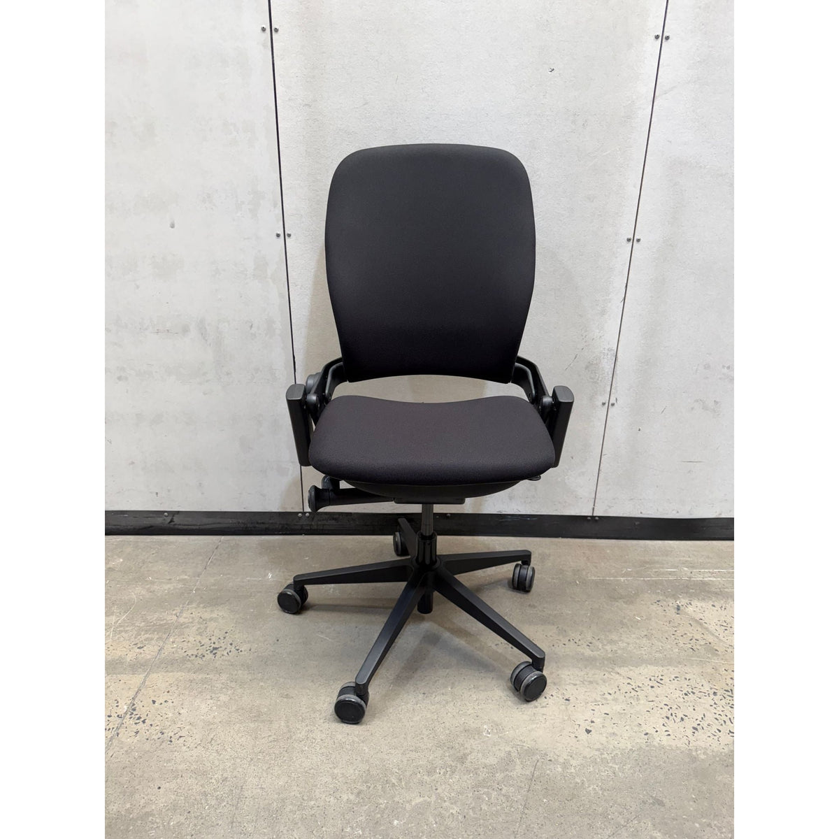 Steelcase Leap V2 Ergonomic Office Chair, Black, Armless - thegoodchairs