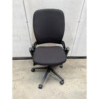 Steelcase Leap V2 Ergonomic Office Chair, Black, Armless - thegoodchairs