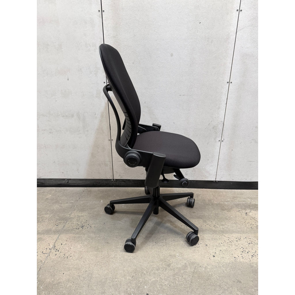 Steelcase Leap V2 Ergonomic Office Chair, Black, Armless - thegoodchairs