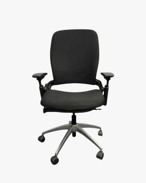 Steelcase Leap V2 Ergonomic Office Chair, Black with Arms