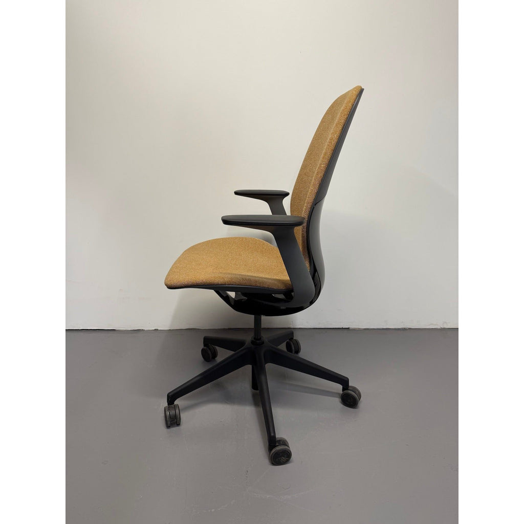 Steelcase Silq - Ergonomic Office Chair - Yellow Fabric - thegoodchairs
