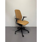 Steelcase Silq - Ergonomic Office Chair - Yellow Fabric - thegoodchairs