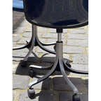 Tecno Mid Century SpA Modus Castor Chair in Navy Polyamide by Osvaldo Borsani, 1960s - thegoodchairs