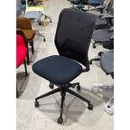 Vitra ID Mesh Task Chair, Black, Armless - thegoodchairs
