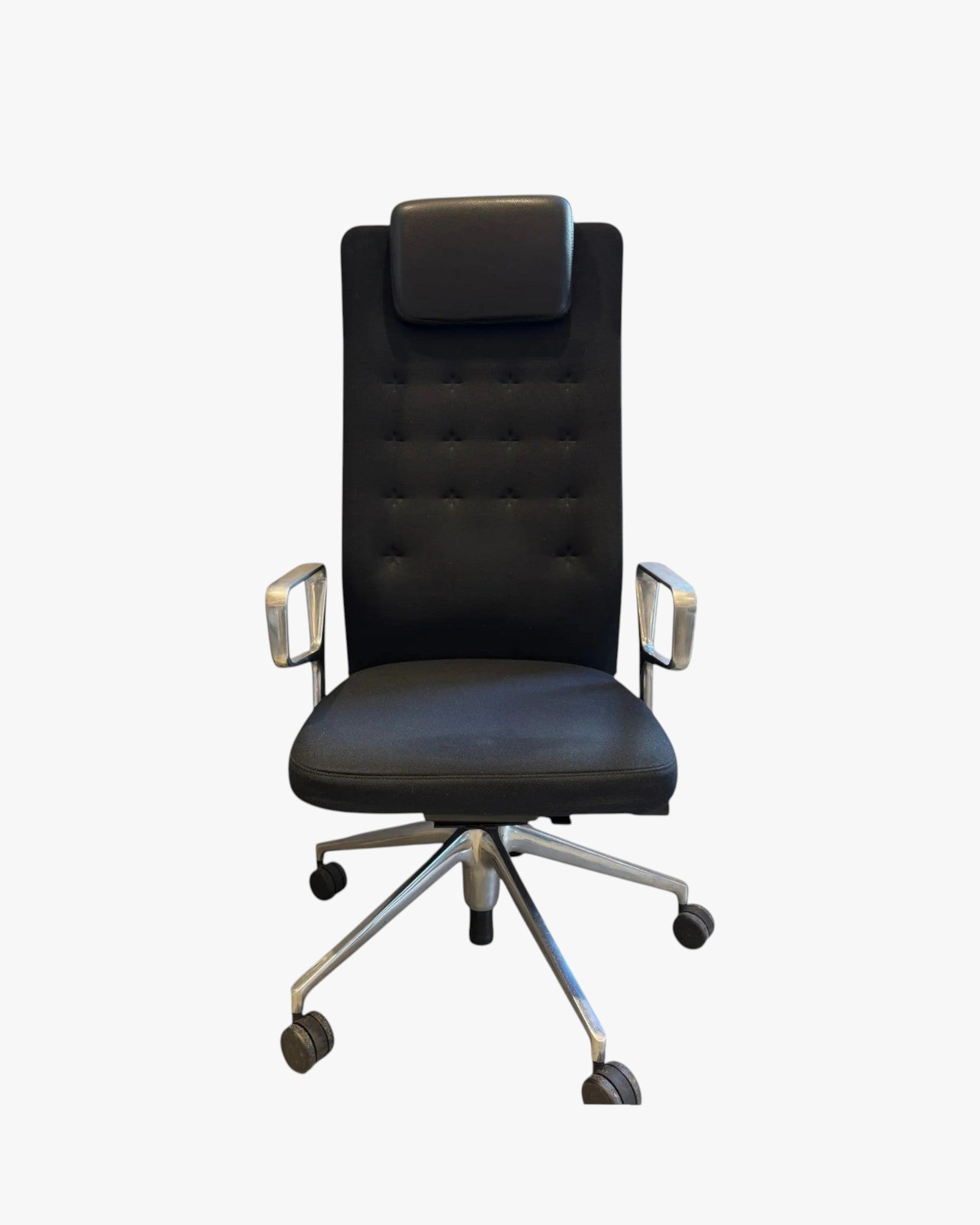 Vitra ID Trim L Office Chair, Black - thegoodchairs