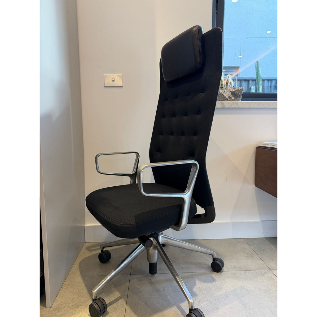 Vitra ID Trim L Office Chair, Black - thegoodchairs