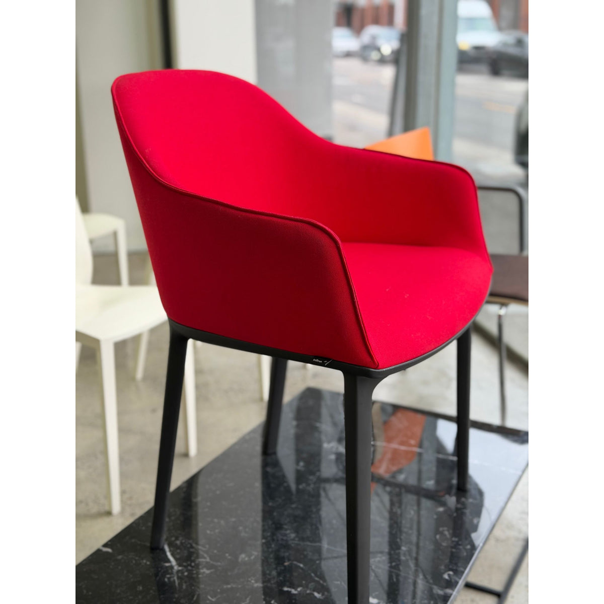 Vitra Softshell Chair by Ronan & Erwan Bouroullec, Red - thegoodchairs