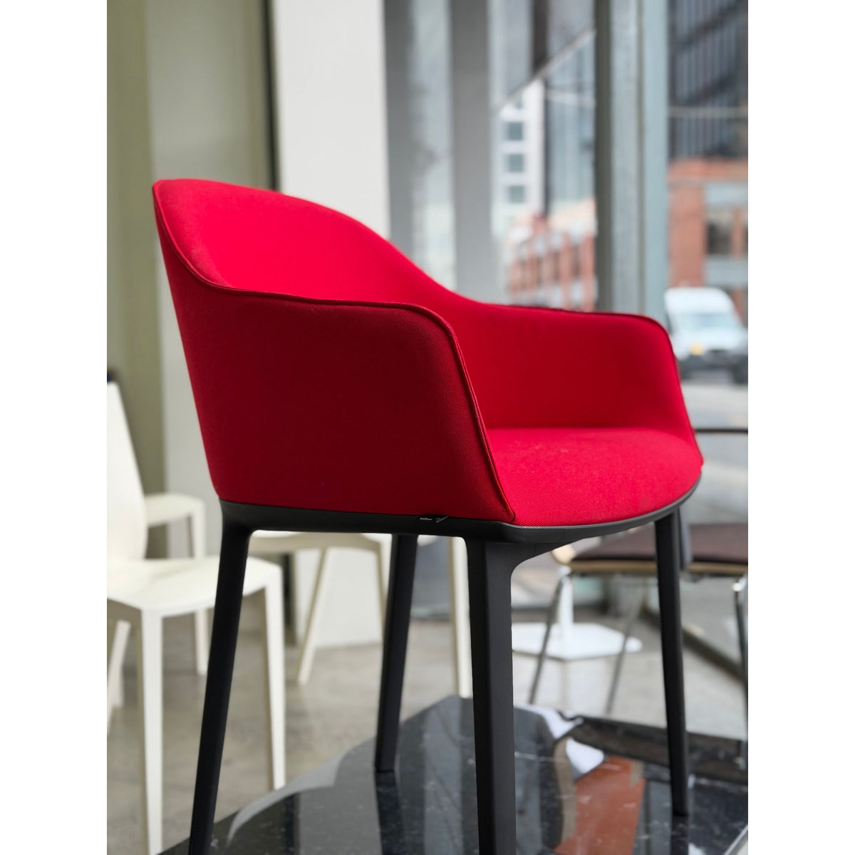 Vitra Softshell Chair by Ronan & Erwan Bouroullec, Red - thegoodchairs