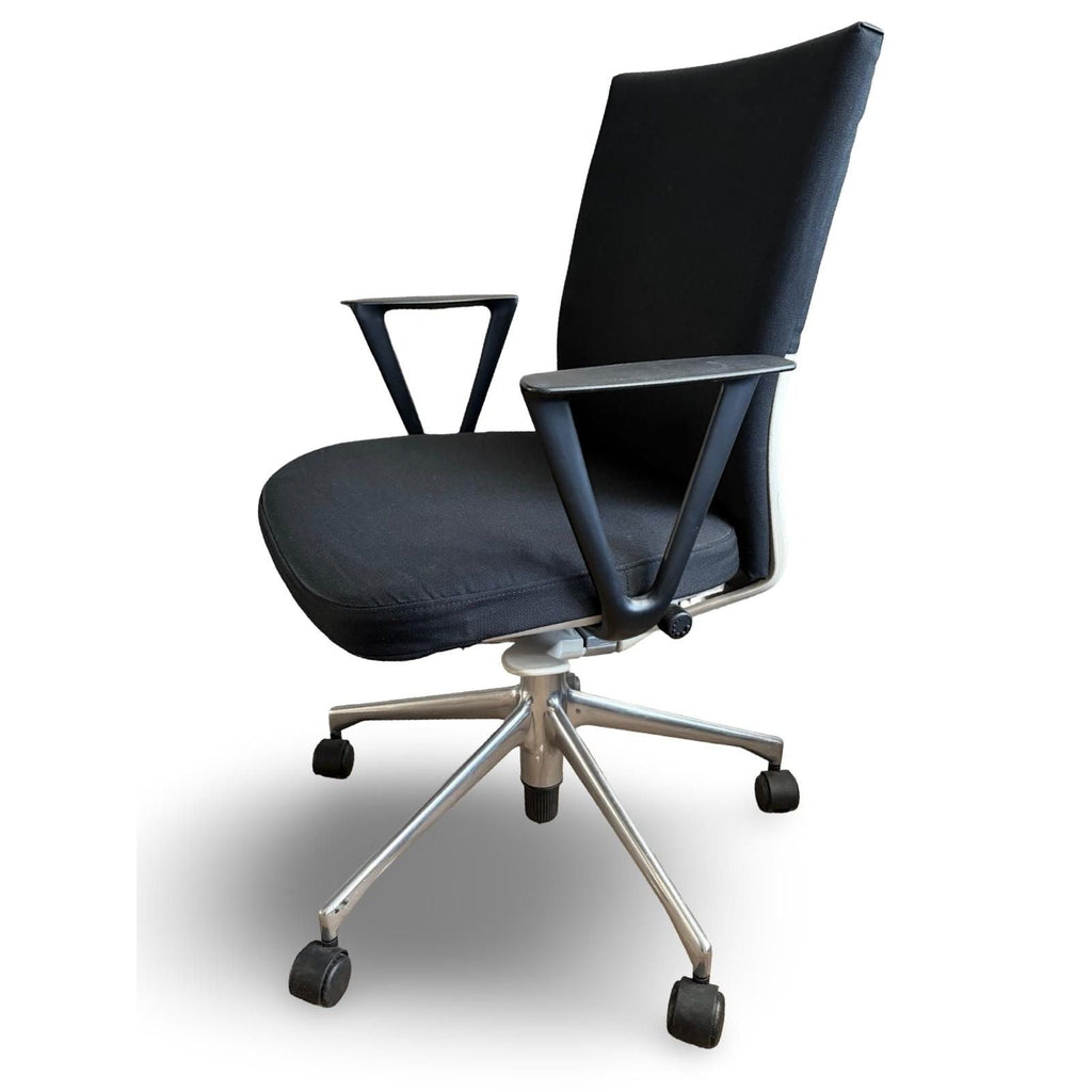 Vitra Upholstered Office Chair, Black - thegoodchairs
