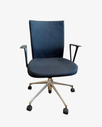 Vitra Upholstered Office Chair, Black - thegoodchairs